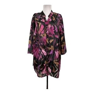 Maggie Barnes Artsy Print Blouse Shirt Plus Size 4x